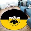 AEK Athens F.C Round Area Rug,Carpet Rug for Living Room Bedroom Sofa Playroom Decor,Non-slip Floor Mat