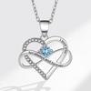 Fashionable Zircon Heart Large 8 I Love You Letter Necklace Women's Versatile Jewelry