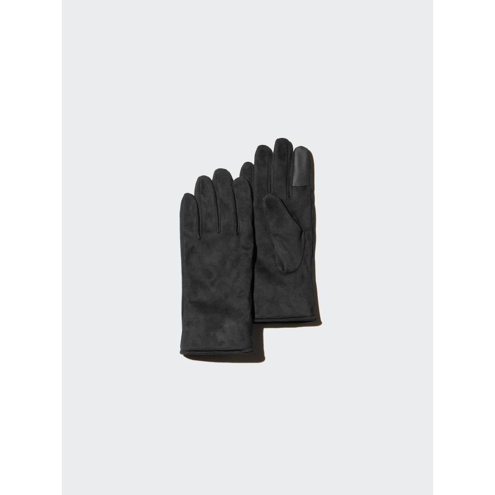 Uniqlo Перчатки с подкладкой Heattech, на ощупь как замша
