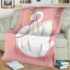 Одеяло Dream Cute Swan Cartoon Princess Cygnus HD, мягкое одеяло для дома, спальни, кровати, дивана, пикника, путешествия, офиса, детское одеяло