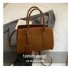 2025 Autumn Retro High-End Women's Single Shoulder Crossbody Bag, Lazy Style Boston Handbag