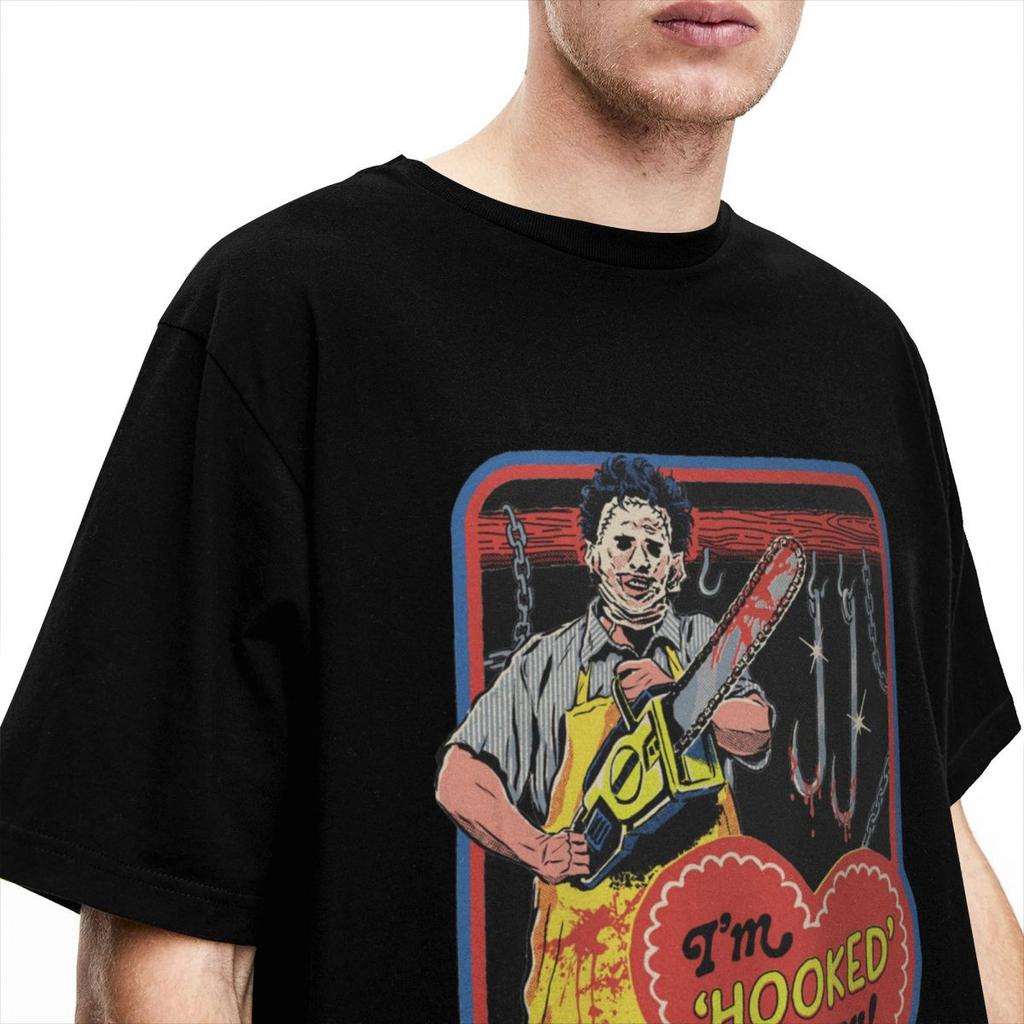 Футболка «Техасская резня бензопилой» для мужчин и женщин, смешная, ужасная, юмористическая, футболка, классическая одежда из чистого хлопка