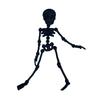 Poseable Skeleton Fridge Magnet 3D Printed Articulated Full Body Skeleton with Movable Joints Halloween Mini Skull Fridge Magnets for Home Decor