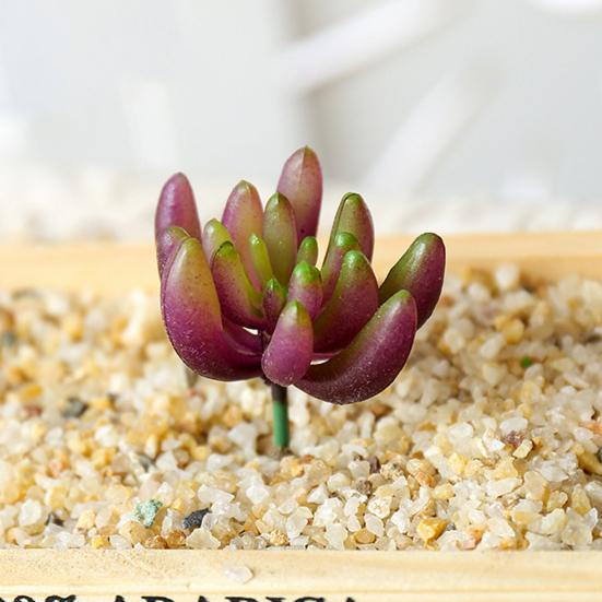 1шт искусственные сочные домашние растения флокирование DIY мебель офис бонсай декор