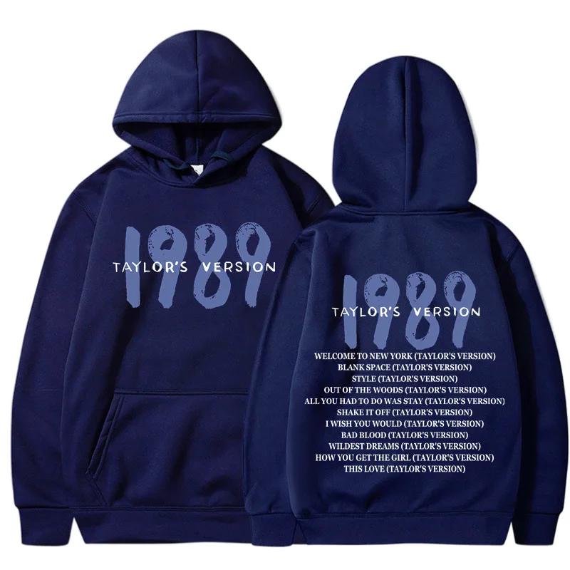 Мужская и женская флисовая толстовка с принтом Taylor Crewc Swift 1989 года, модная, роскошная, повседневная, спортивная толстовка с капюшоном