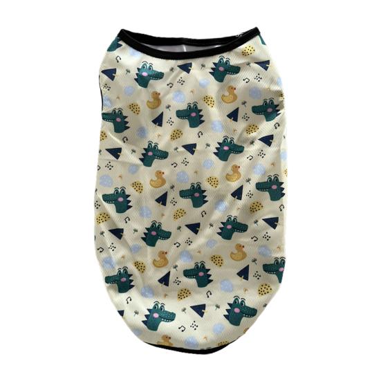 Жилет для домашних животных с круглым вырезом без рукавов, свободные удобные мягкие летние рубашки с принтом для домашних животных, овцы, кошки, собаки