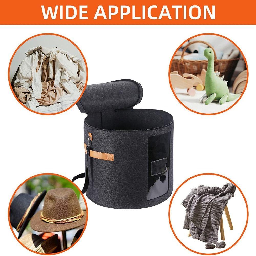 Ящик для хранения оконной шляпы, крышка на молнии, контейнер для ковбойской шляпы, удобный контейнер для хранения одежды на открытом воздухе