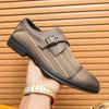Large Size Men's Shoes Spring and Autumn Leather Shoes Fashion Men's Hollow Casual Leather Shoes Trend Breathable Sandals