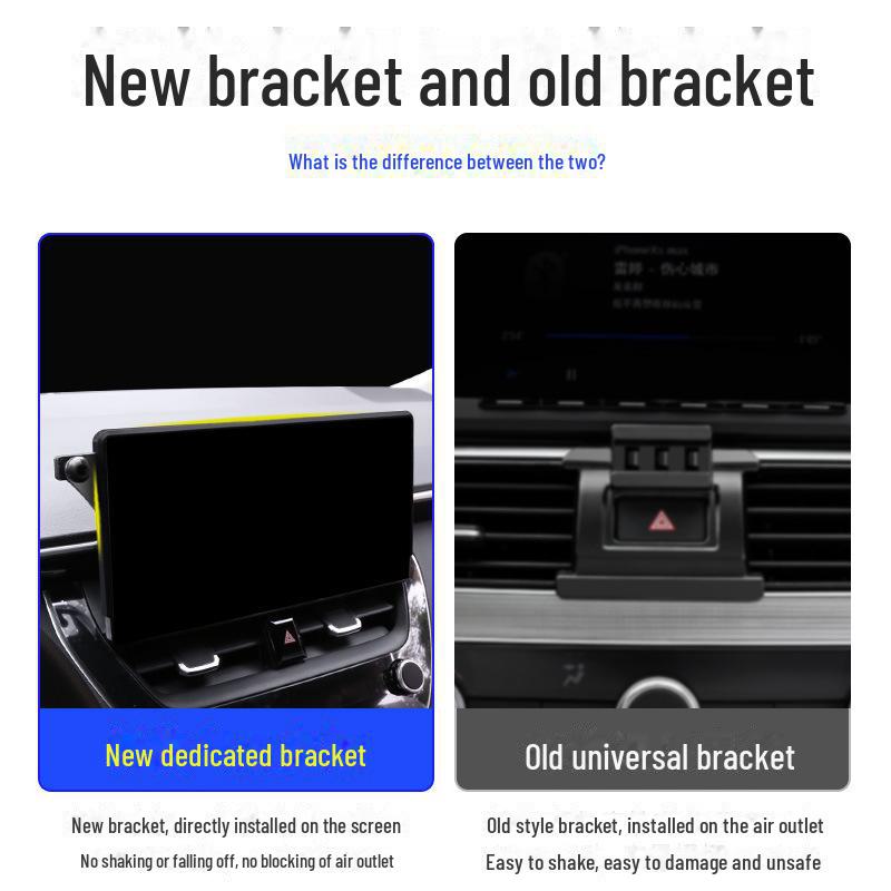 Подставка-держатель для экрана телефона Toyota Corolla — совместима с моделями Lei, Lingfeng, Landa, Lingshang, Rui. Идеально подходит для 23 моделей автомобилей.