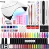 PHOENIXY 36W UV Nail Lamp Nail Gel Kit Polish Gel Nail Decoration Tools Colors Varnish Gel Top Base Coat Manicure Set