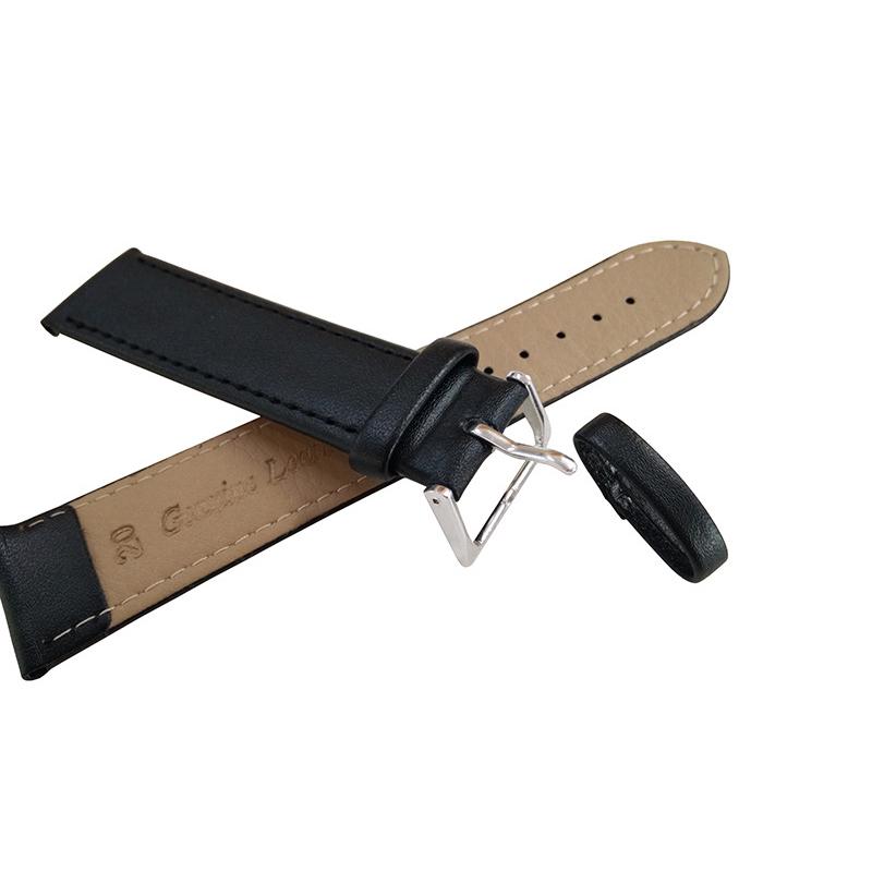 2Colors 8mm-24mm For Apple Watch Replacement Strap Loop Band Genuine Leather Sport Bracelet