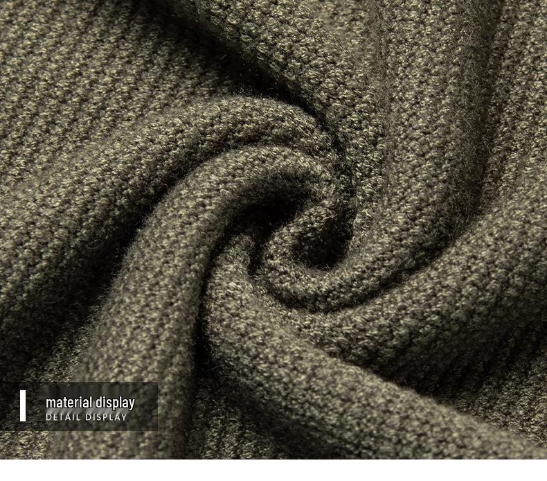 Men's 2025 Winter Jacquard Knit Half-Zip Sweater - Casual & Warm Style for Middle-Aged