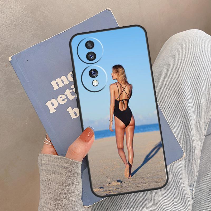 Чехол для телефона Honor Magic 8 Pro 5 6 7 Lite с изображением девушки в бикини 'Beach Booty' Чехол для Honor 200 400 90 70 50 X8a X8b X9a X9b X9c