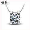 Weihua Inlaid Zircon Necklace: Short Clavicle, Korean Fashion, Crystal Pendant, European & American Silver-Plated Jewelry