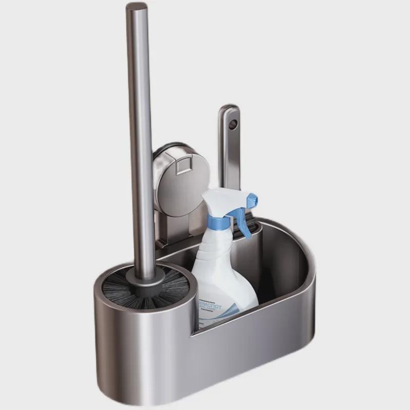 Ершик для унитаза с присоской: Без перфорации, без артефактов очистки мертвых углов