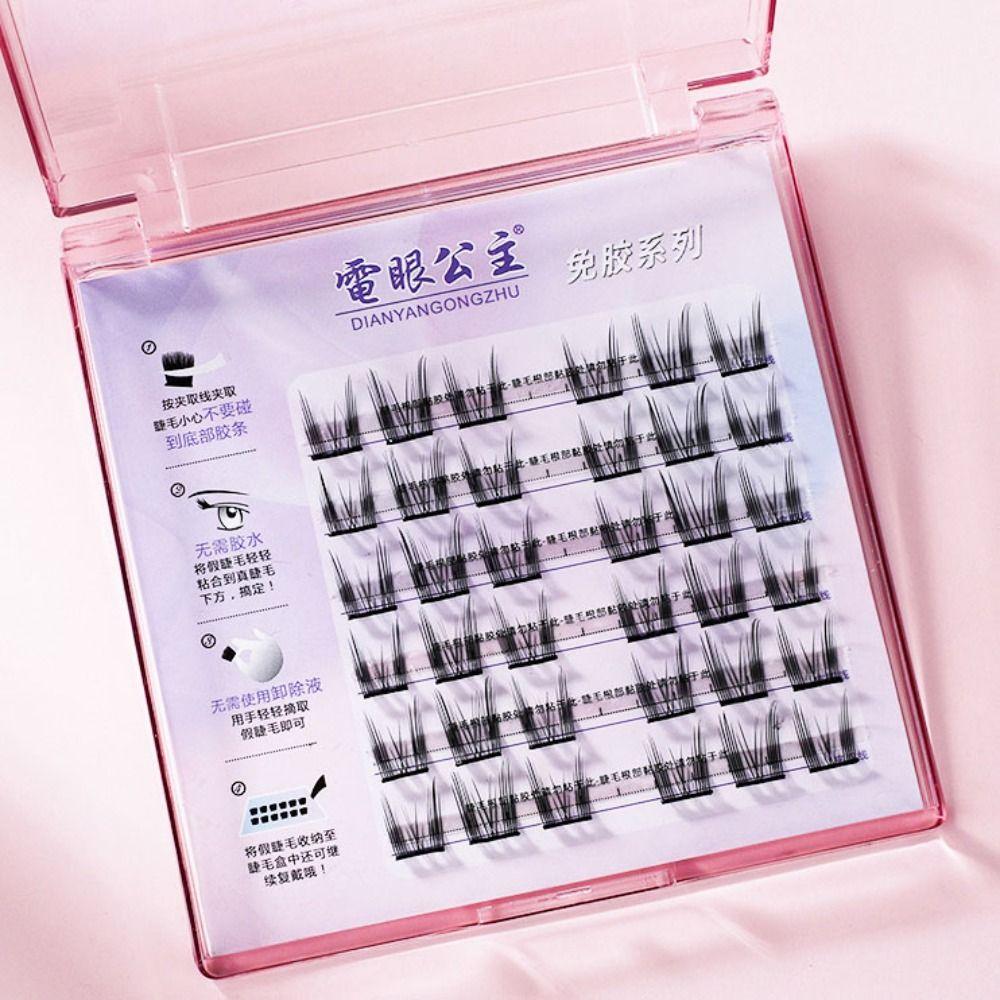 Густые накладные ресницы без клея, долговечные, сегментированные, пучки ресниц для женщин и девочек