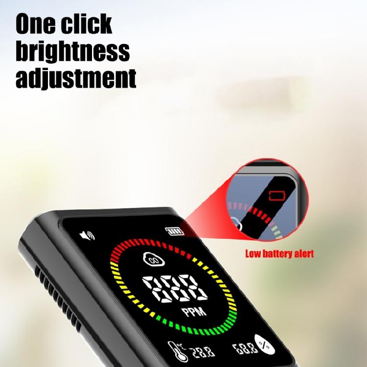 Перезаряжаемые детекторы угарного газа Детекторы угарного газа с датчиками температуры и влажности Тестер CO Измеритель угарного газа