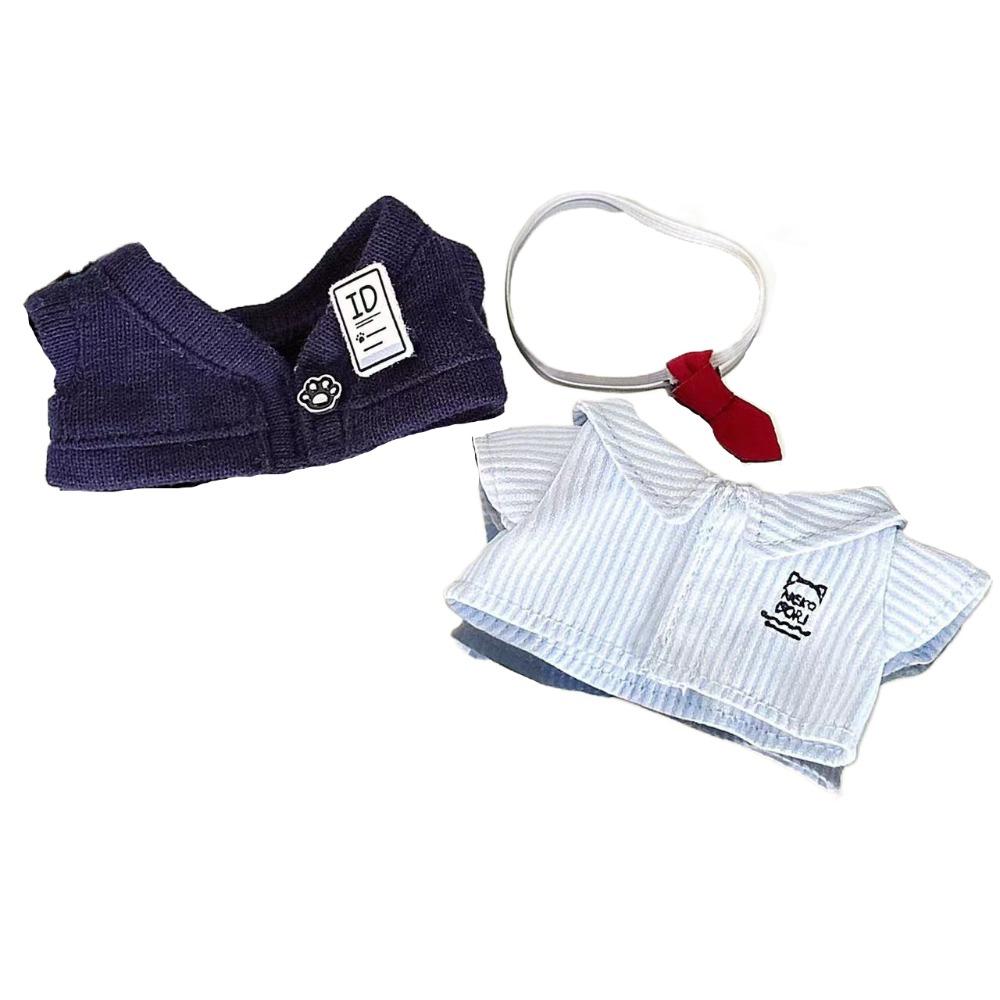 Pants Doll Clothes Outfit Shirt Doll Dress Up Set 10cm Cotton Doll Clothes Children's Gift