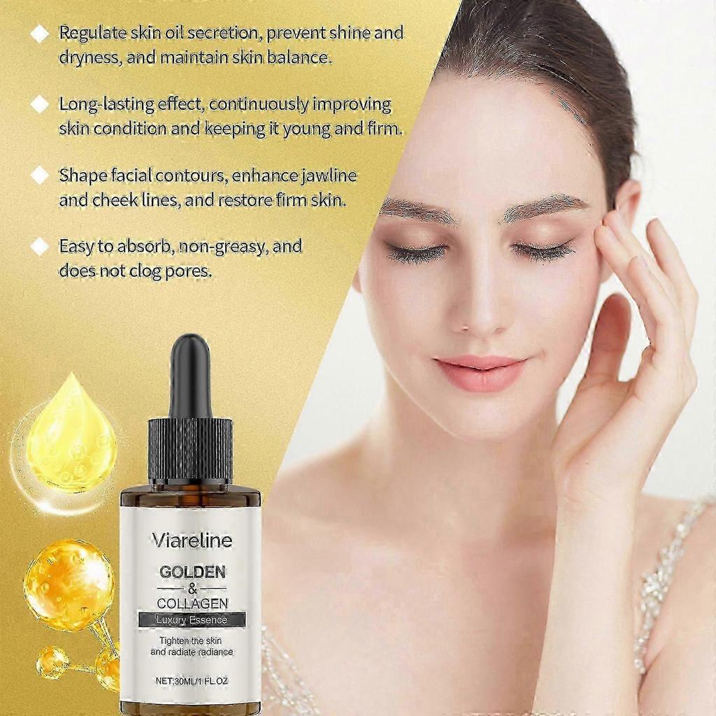 Viareline Collagen Essence Reduces Fine Lines, Moisturizes The Skin And Rejuvenates Youthful Vitality. Facial Essence less