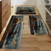 Modern Steam Train Door Mat Classic Locomotive Smoke Soft Non-Slip Washable Kitchen Rug Bedroom Living Room Home Decor Mat 1PC