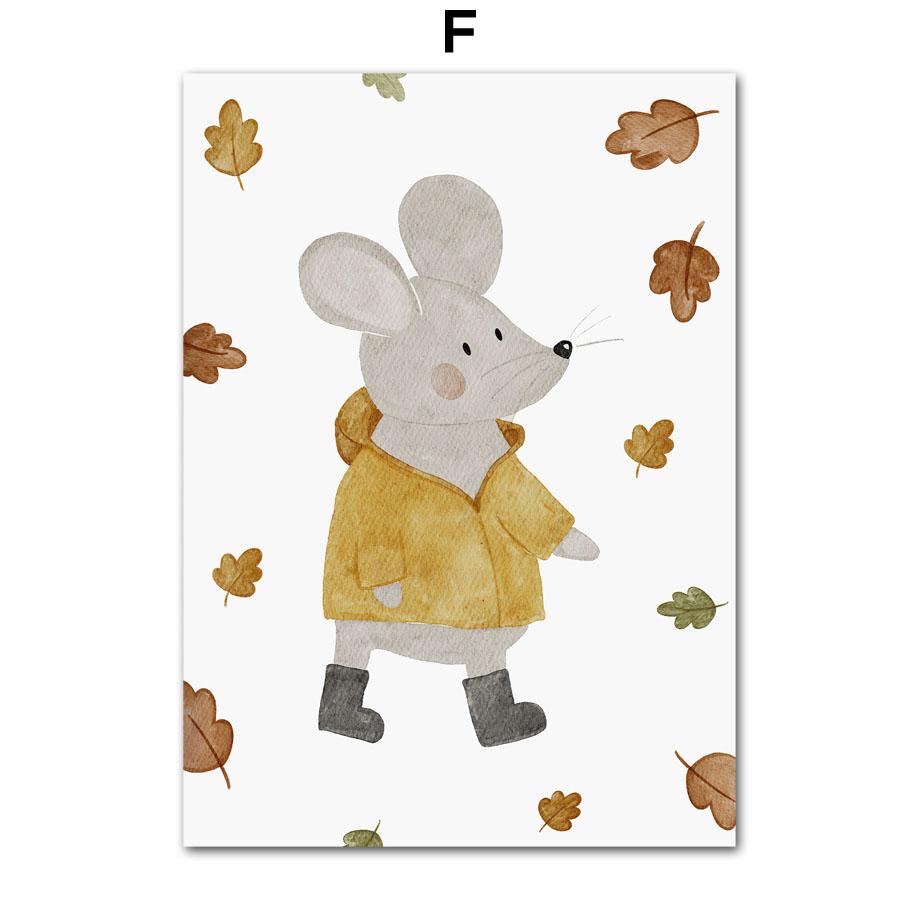 Бохо Детская Медведь Кролик Обезьяна Луна Номер Алфавит Настенное Искусство детские принты Плакаты Для Детской Комнаты Детский Декор Холст Картины