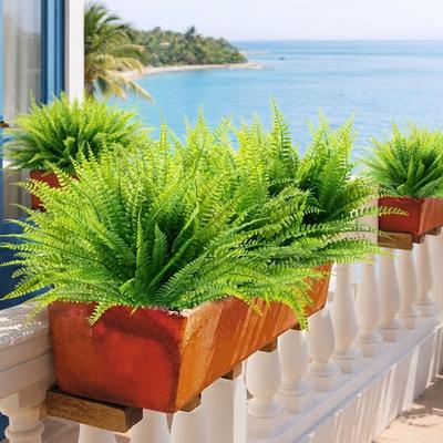Искусственные растения для улицы Ветки эвкалипта УФ-стойкие Искусственные листья Искусственные кустарники Декор для помещений Садовые в горшках Декор для забора на крыльце
