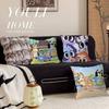 Children Animation B-Bluey Pillow Gift Home Office Decoration Bedroom Sofa Car Cushion Cover Case 45X45