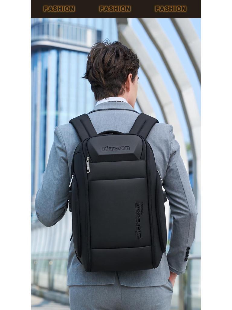 Men's Waterproof Anti-Theft Business Backpack - Large Capacity & Multi-Function with Password Security for Travel