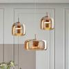 Glass Pendant Light Light Luxury Pendant Lamp Deco Led Hanging Light Fixtures Bedroom Modern Luminaire Suspension Lamp