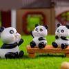 Resin Diy Panda Figurines Microlandscape Craft Set Miniature Tea Decor Party