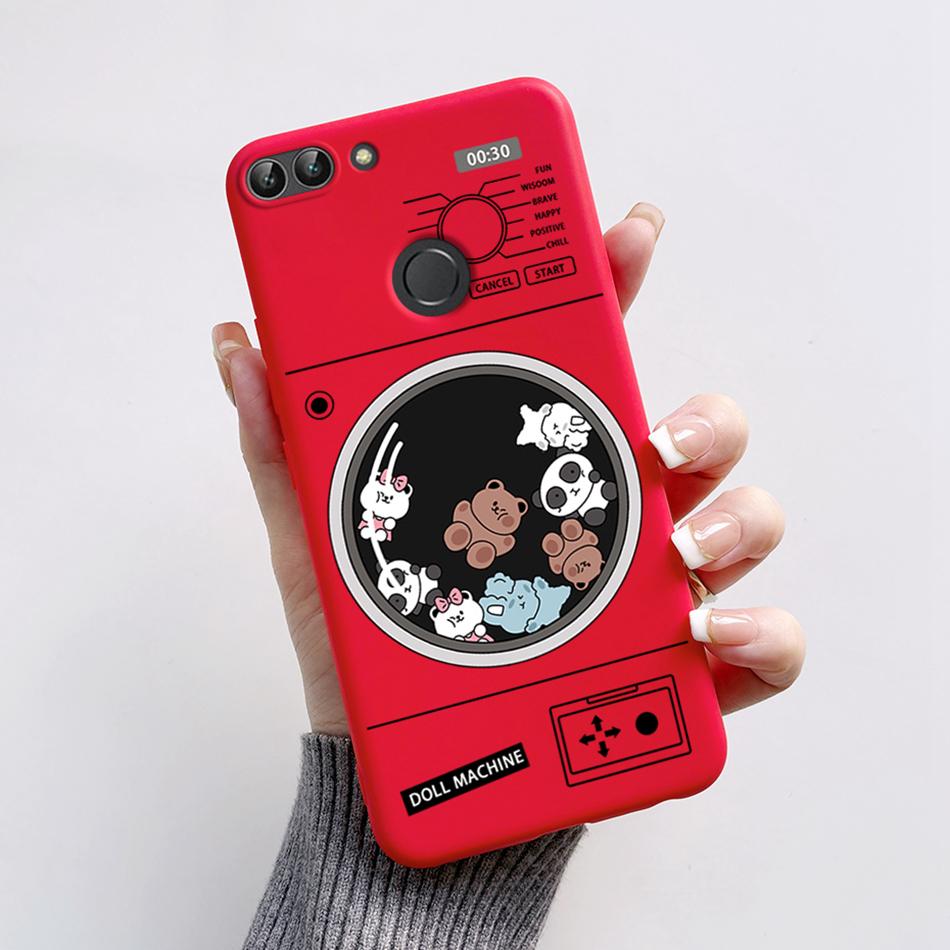 Для Huawei P Smart 2018 Чехол Милый Кот Медведь Мультяшная Лягушка Мягкая Обложка Для Huawei P Smart FIG-LX1 5.65 дюйма Чехол Coque Fundas Shell