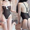 Сексуальное белье Сексуальная перспектива Косплей Открытый Бесплатный Банни Чистая Похоть Подтяжки Цельный Sao Униформа