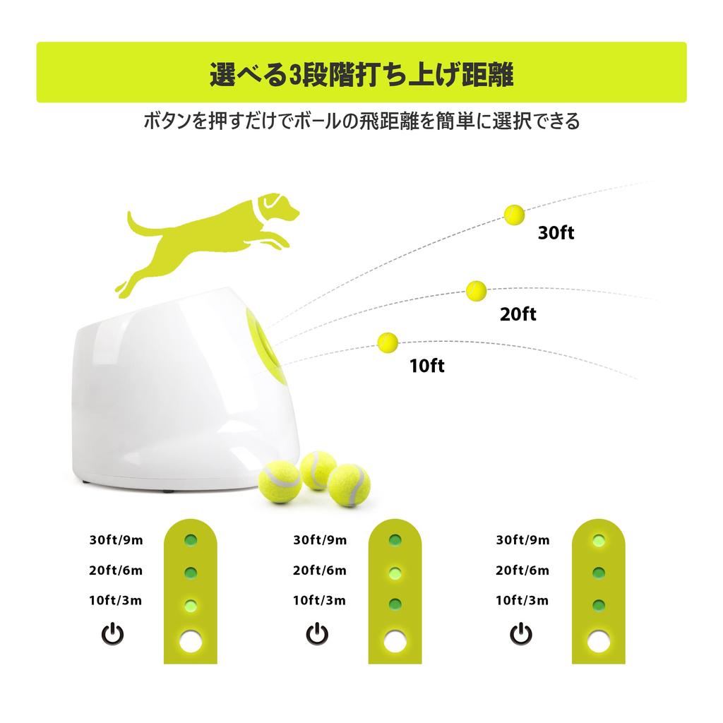 Все для лап для собак, автоматический пусковой механизм для мячей, робо-питчер для регулируемого расстояния запуска в 3 автоматических мяча, поставляется с 3 мини-игрушками для тенниса