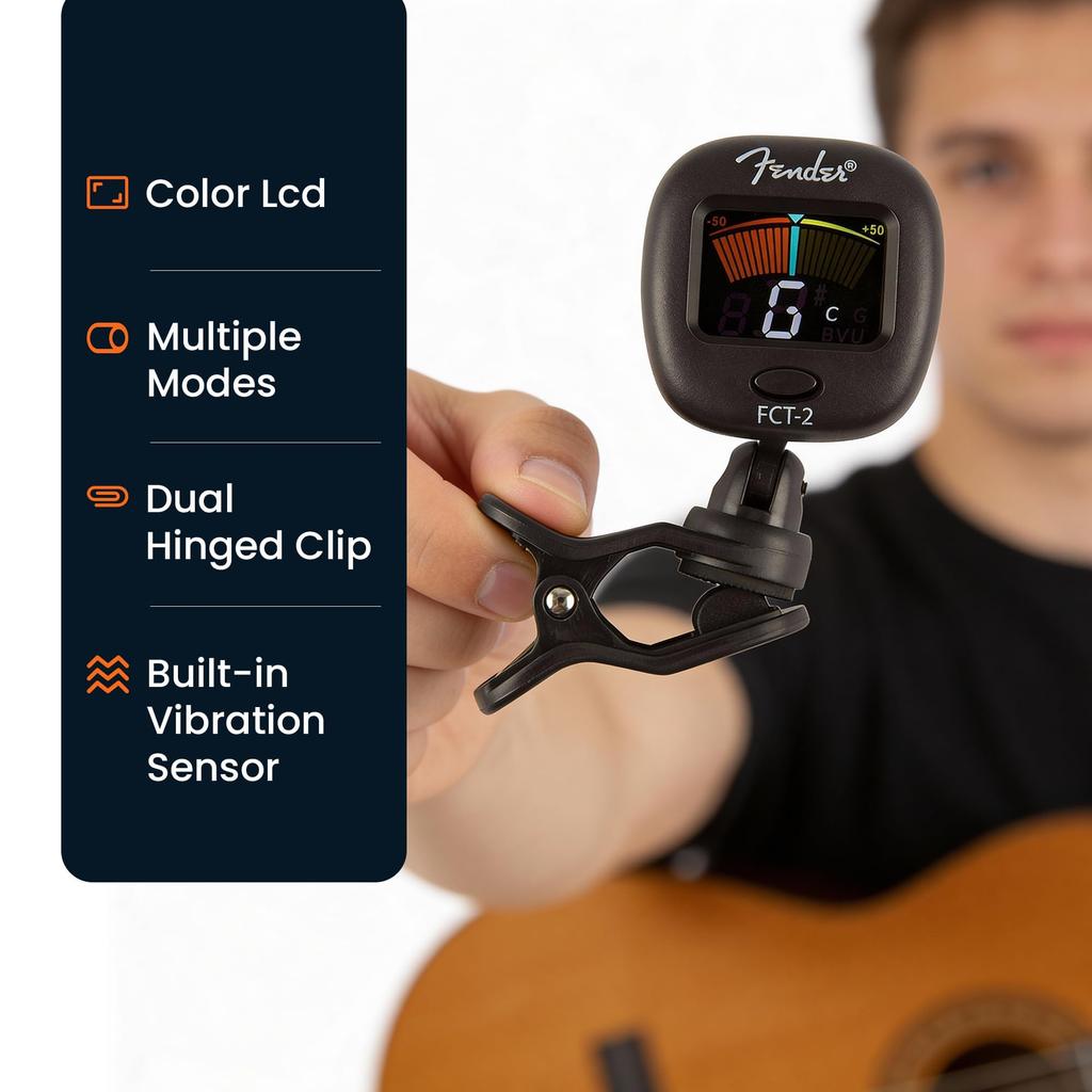 Тюнер-клипса для гитары Pro Color Tuner Fender® FCT-2