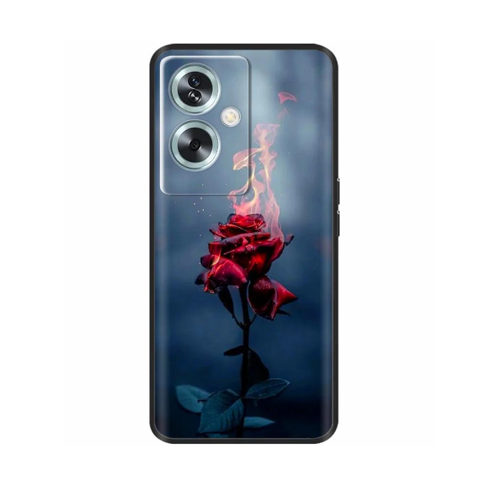 Крашеный чехол для Oppo A79 A78 Мягкий черный чехол для телефона для Oppo A79 A78 4G 5G OppoA79 CPH2553 Мягкий силиконовый защитный чехол-оболочка