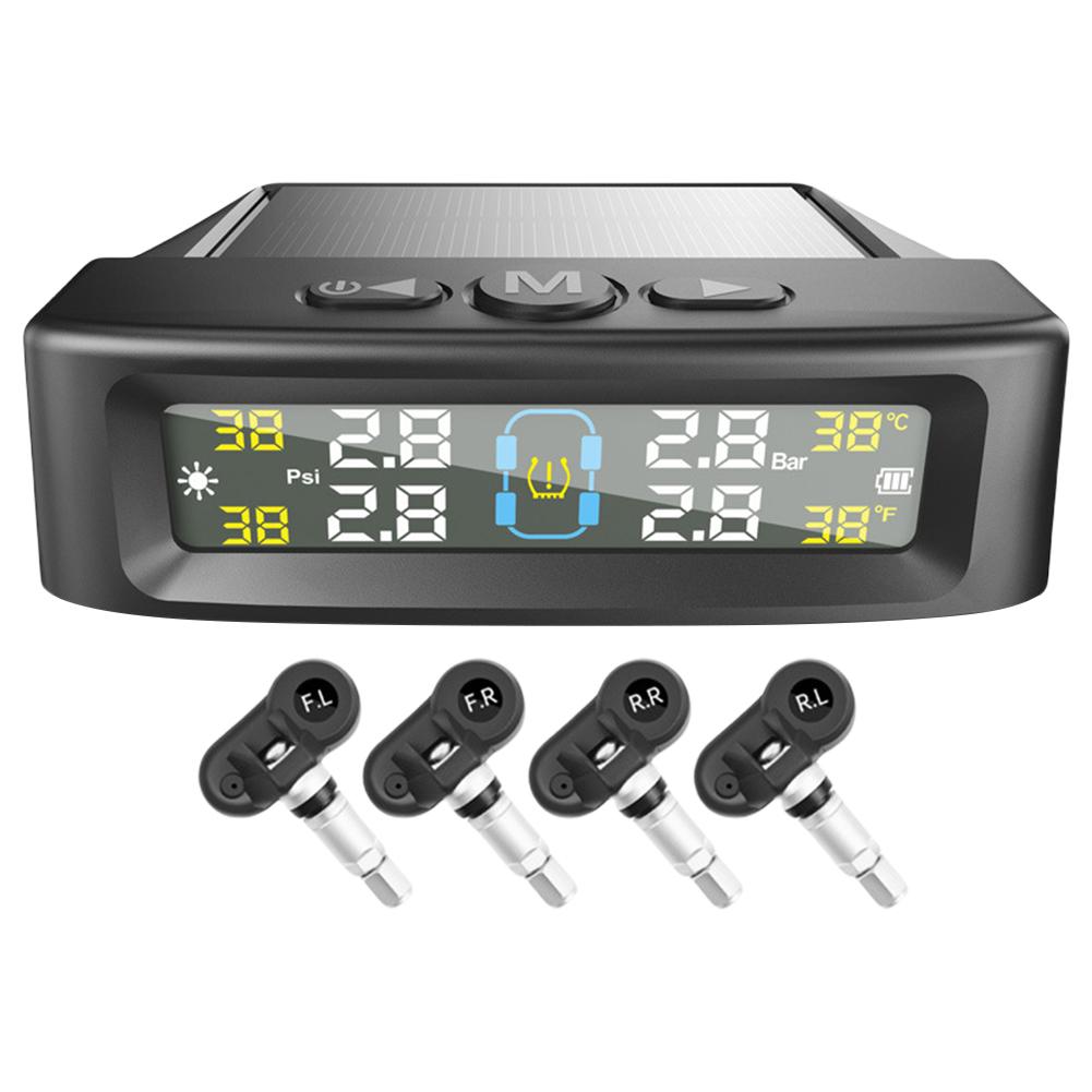 Tire Pressure Monitoring System 4 Sensors Tire Pressure Monitor System Universal TPMS for Car Sedan SUV