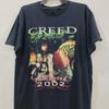Винтажная черная футболка унисекс с коротким рукавом CREED Tour Band 2002 г. Размеры S-5XL