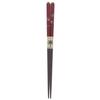 Ishida Japanese Chopsticks, Dishwasher Safe, Naughty Cat Design, Wooden (Natural Wood) and Acrylic, Red, 18cm