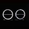 Engood 50Pcs 38mm Big Rhinestones Napkin Ring Sewing Trim & Embellishments Craft Buckle Serviette Holder Wedding Banquet Dinner