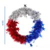 Home Wreath DIY Decorative Pendants for Independence Day Parties In The United States Red White Blue Star Door Hanging