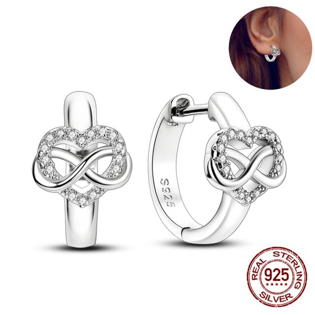 Настоящие 100% стерлингового серебра 925 пробы, цветы, сверкающие серьги-бабочки для женщин, модный бутик ювелирных изделий, вечерние, свадебный подарок, новинка 2023 года