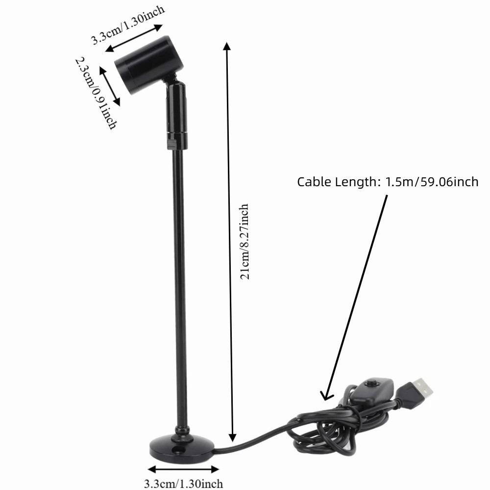 Adjustable LED Spotlight 5V Mini Spotlight Lamp Bright Standing Cabinet Spotlight Jewelry Stores