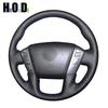 Черная искусственная кожа ПУ Ручная прострочка Чехол на рулевое колесо автомобиля для NV Cargo Nissan Patrol Armada NV Passenger (США) Титан