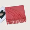 Autumn and Winter New Solid Color Scarf Imitation Cashmere Scarf Women's Warm Shawl Scarf