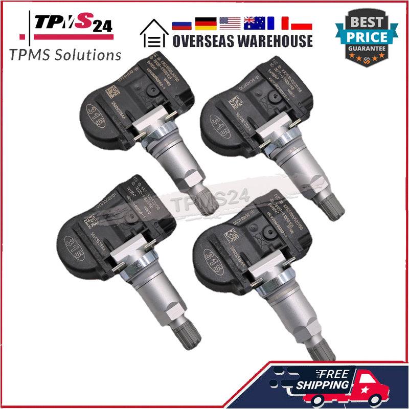 4X для CHRYSLER 200 DODGE AVENGER CALIBER JEEP COMPASS 315 МГц ДАТЧИК ДАВЛЕНИЯ ВОЗДУХА В ШИНАХ 56029526AA 68001696AB 68078861AA