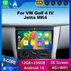 Беспроводная автомагнитола Android 14 CarPlay для Volkswagen VW Golf 4 IV Jetta MK4 Classics Автомобильная мультимедийная GPS без 2DIN DVD Автомагнитола