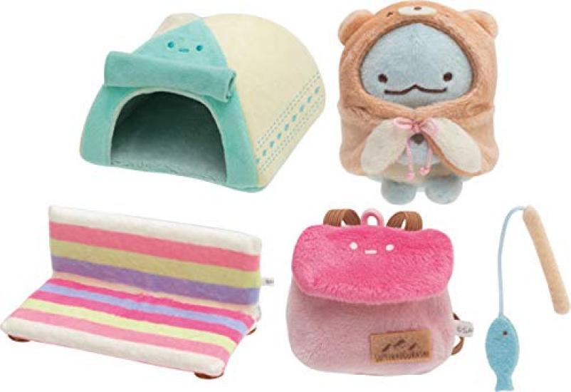 San-X Sumikko Gurashi Otter and Sumikko Camping Scene Plush Toy MY62501