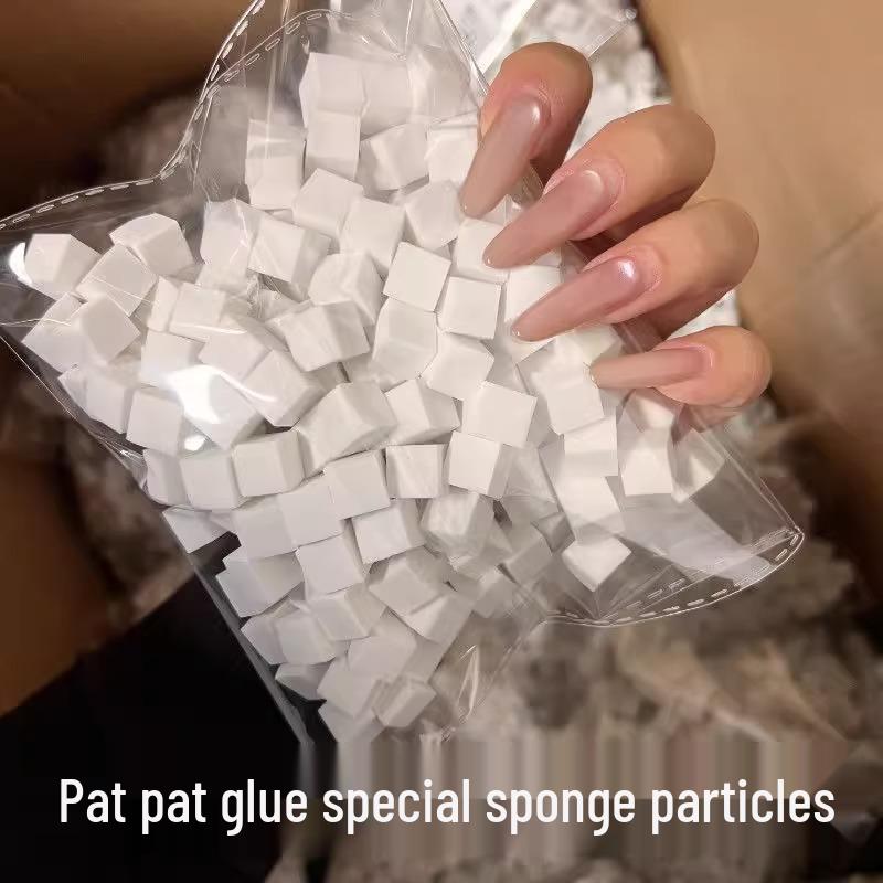 Мини Блок Тофу Градиент Омбре Нейл-арт Губка и Металлические Зажимы