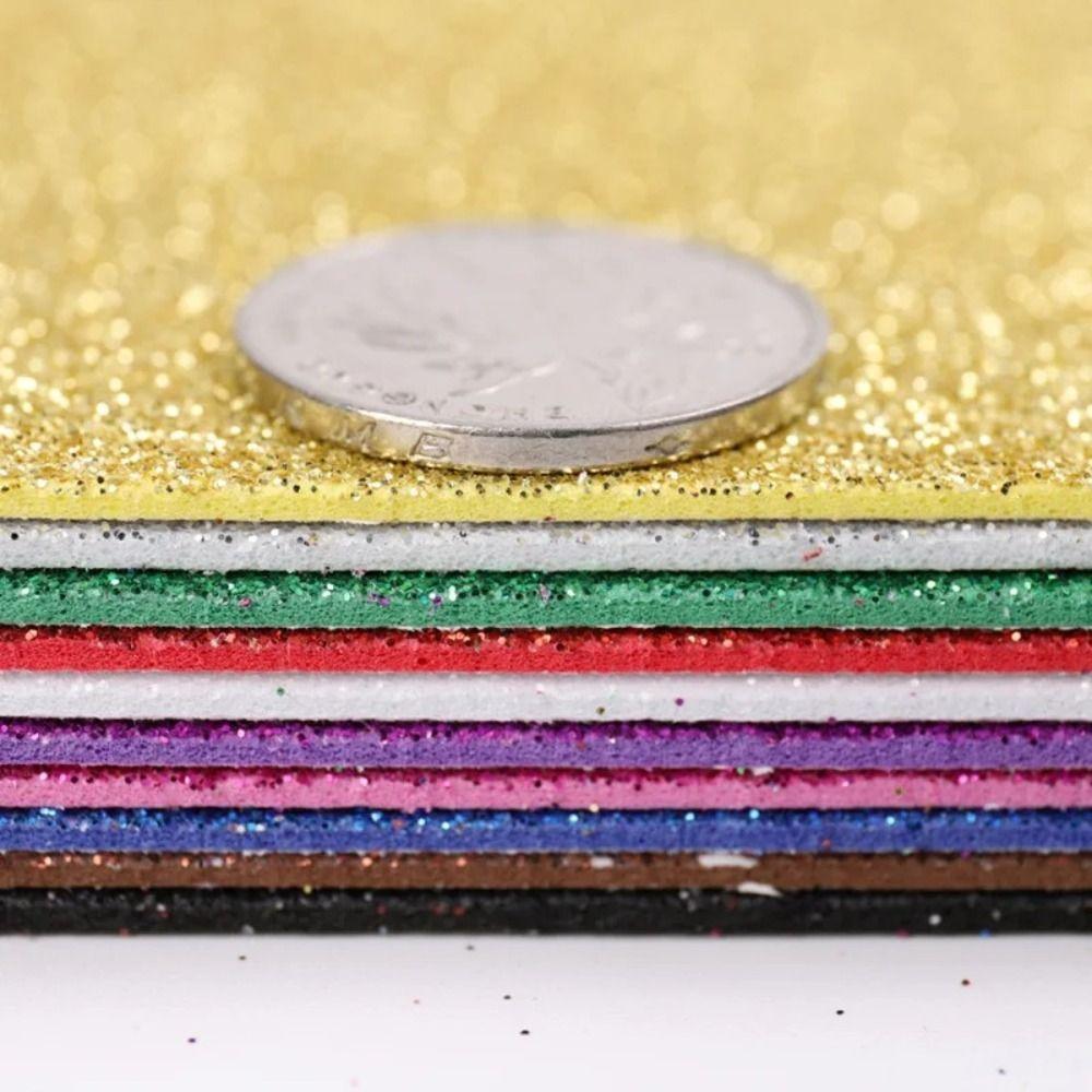 EVA Handmade Paper Flash Colorful Handcraft Cutters Paper DIY Scrapbooking Material