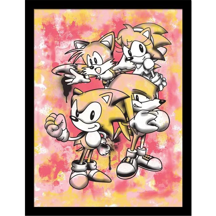 Sonic The Hedgehog Плакат в рамке